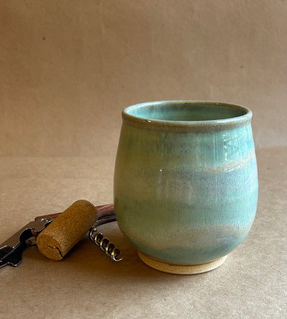 Barrel Shaped Ceramic Drinking Glass